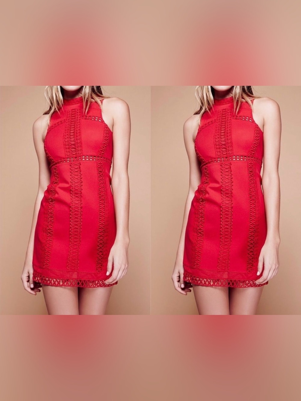 Free People Bodycon Crochet Mini Dress Sz XS